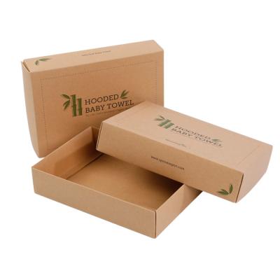 China Recyclable Eco Friendly Packaging Box Kraft Paper Cardboard Postal Boxes for sale