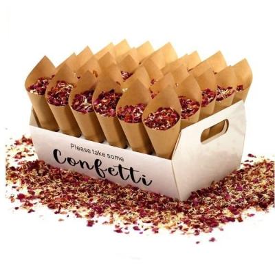 China Bulk Cardboard Confetti Cone Tray Recyled Waterproof Custom Logo for sale