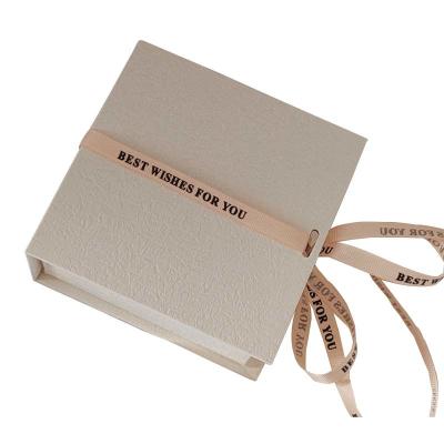 China Wholesale Luxury Gift Packaging Box With Ribbon Square Shape Customized for sale