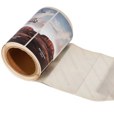 China 750ml Custom Beer Bottle Labels Roll Printing waterproof OEM ODM for sale