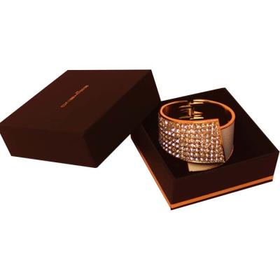 China Personalized Black Packaging Box For Jewelry Earring Necklace Bracelet for sale