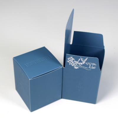 China Unique Blue Beauty Product Box For luxury skincare packaging near me for sale