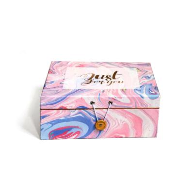 China Colorful Packaging Gift Set Box With Magnetic Lid And Button Hook For Perfume Bottle for sale