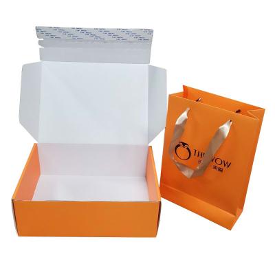 China Printed Corrugated Shipping Box With Tear Tape Top For On Line Shop Goods Delivery for sale