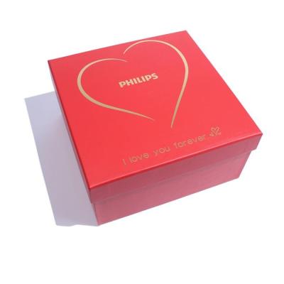 China Personalized Red Gift  Packaging Boxes Rigid Cardbord Box Custom Box Printing Manufacturer for sale