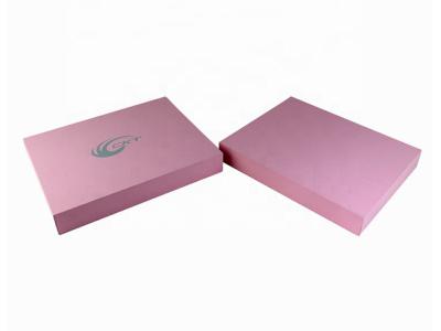 China Custom  Paper Cosmetic Box Pink Gift Box With Velvet Surface Ideal For Beauty Equipment for sale