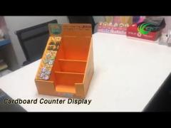 Tabletop Cardboard Counter Display Stand Box Glossy / Matte Lamination