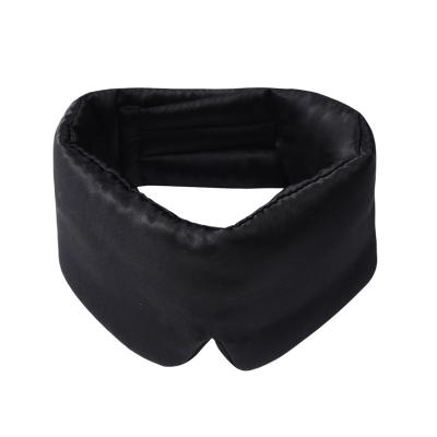 China Private label soft 100% soft 100% silk eyemask custom satin weighted anti-puffiness bad low momme collegen eye mask sleep for travel for sale