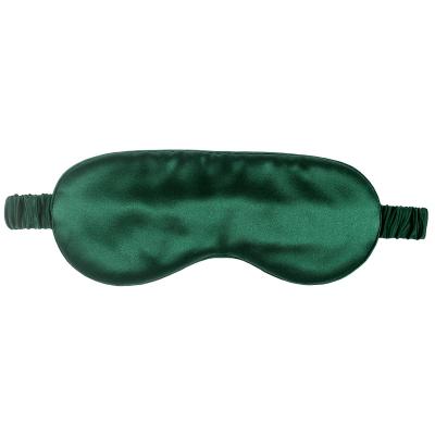 China Real Eyemask Travel Anti-Puffiness Eco-Friendly Embroidered Custom Logo 19 momme Adjustable Strap Super Soft Silk Blindfold Sleep Mask for sale