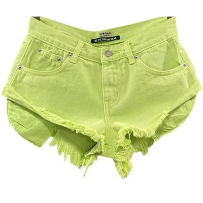 China Low rise green breathable shorts pants y2k st.patrick'sday clothes women 2000s rave festival clothing ladies factory customized online store for sale