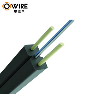 China Remarkable PVC OWIRE double fiber optic ftth fiber optic cable quality ftth indoor cable core fiber optic cable for sale