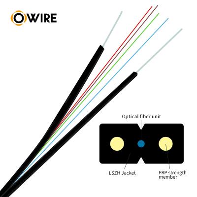 China Wholesale high quality 6mm g657 FTTH fiber optic cable 50m 1 4 core outdoor FTTH fiber optic cable for sale