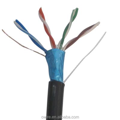 China Ftp Cat5E Lan Cable 4 Pairs 24Awg Cat5E Utp 4P 24Awg Solid Ftp Lan Cable Cat 5e for sale