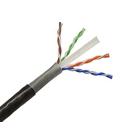 China 1000ft outdoor jelly filled utp/ftp cat6 cable cat6 Cat6 UTP armored outdoor lan cable for sale