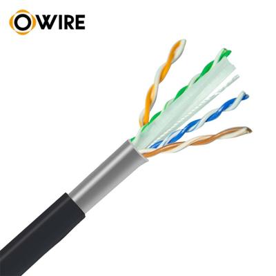 China Cheap outdoor 4* red 2pair 305 150meter metar outdoor cable bonded outdoorftp Cat5e UTP network cat5 cat5e lan cable outdoor lan cable for sale