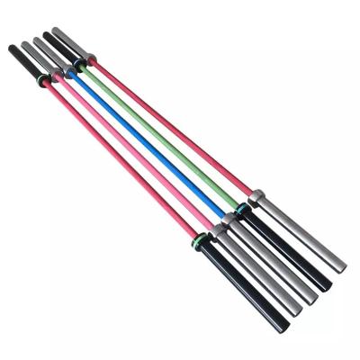 China Durable High Quality Fitness Ceramic Coated color Power 20Kg Bar 15Kg Weightlifting Weight ABT Barbell Bar for sale