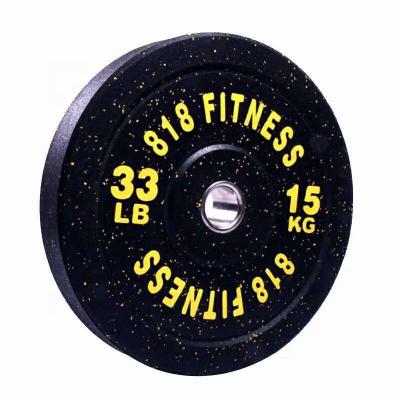 China Durable Custom Logo Color LB KG Gym Equipment Economics Crumbed ABT Bumper Rubber Plates For Weightlifting for sale