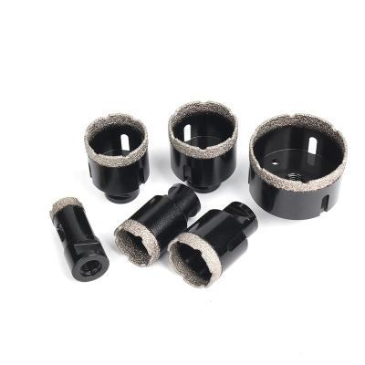 China M14 Ceramic Core Drill Bit Diamond Vacuum Brazed Hole Saw For Brick Wall Granite Marble 6-150mm Dry Cutting for sale