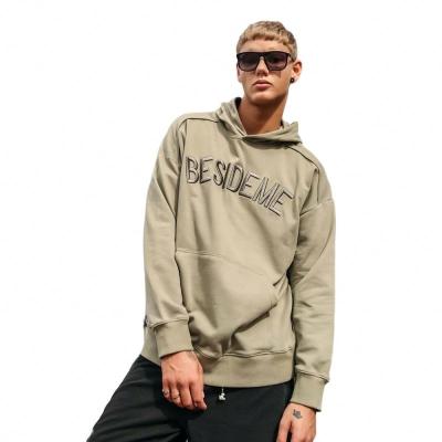 China Wholesale Custom Men 3D Anti-wrinkle Embroidered Hoodie Sweatshirt Oversized Pullover Sudadera for sale