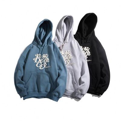 China Anti-Wrinkle Custom High Street Style Breath Printing Hoodies Pullover Oversized Sweatshirts Sudadera for sale