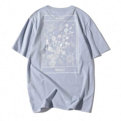 China OEM Brand Anti-pilling Cotton Floral Print Men's 100% Graphic T-Shirts High Quality T-shirt Camiseta Short Sleeve for sale