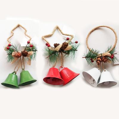 China Factory Sale Group Jingle Bells Garland Fashion Long Christmas Wall Hanging Metal Direct Decoration For Christmas Ornaments for sale