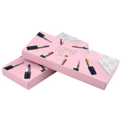 China Recycled Materials Factory Price Lipstick Cosmetics Folding Art Paper Box for sale