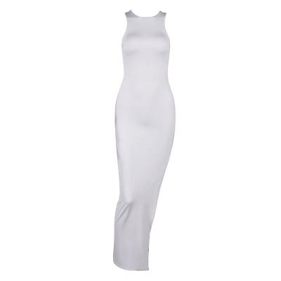 China 2021 hot summer sexy women washable wear sexy backless slit-tight dress for sale