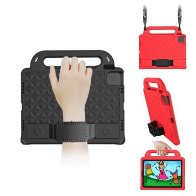 China Handheld Shockproof Tablet Cover 2 in 1 Shockproof EVA Silicone Kids Case Full Body Handle Stand Pro 11 Inch 2018 2020 iPad 2021 Universal Tablet Cover for sale