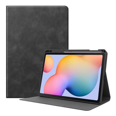 China Business Flip PU Leather Pen Holder Tablet Case For Samsung Galaxy Tab S6 Lite 10.4 P610 P615 Tablet Funda Stand Cover for sale