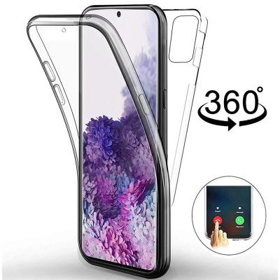 China Luxury 360 Full Body Silicone Soft Case Cover For Samsung Galaxy S21 S20 Fe S10e S10 S9 S8 Plus S7 Edge Note 10 Ultra Dual Side 20 Back Cover for sale