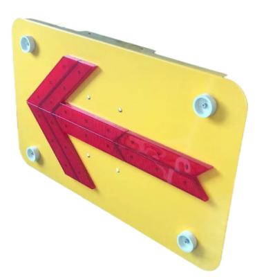 China 3.0kg 0.81*0.4*0.06m Flashing Arrow Board for sale