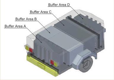 China Aluminum Structure Tractor Patent Portable Vehicle Barricades for sale