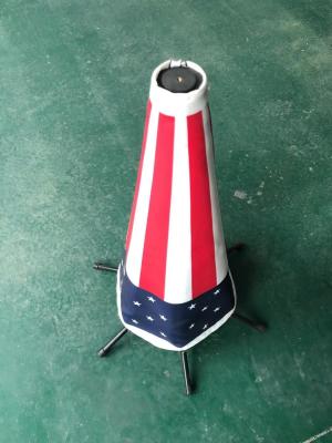 China Iron Bracket Isolation Warning Foldable Traffic Cone For Urban Driveways for sale