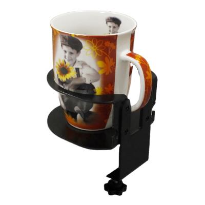 China Vintage Finely Processed Portable Removable Built In Place Water Cup Coffee Desk Cup Holders For Offices for sale