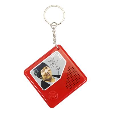 China custom promotional 6 button Japan souvenir LOGO pop and color souvenir key chain gifts message key chain for sale