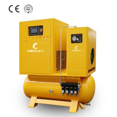 China 100l Good Price Double Screw Compressor De L'Aire Lubricated Acting Reciprocating Air Compressor For Factory for sale