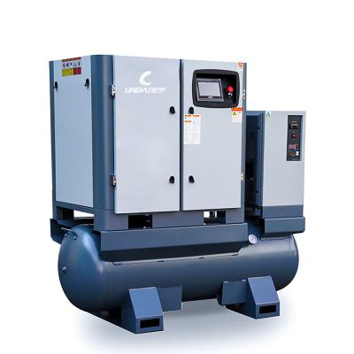 China Aire Lubricated Small Screw Drive Compressor Single Phase Industrial Compressor for sale