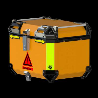 China Aluminum Top Sticker SHENGLIN Motorcycle Tail Boxes Motorcycle Box Trunk Case Top Quality 45L Universal for sale