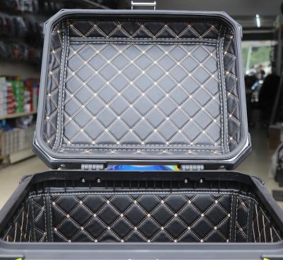 China Wholesale Aluminum Waterproof Storage Box X5 Side Motorcycle Luggage System Super Large Capacity Silver Trunk Lining Bag New Design for sale