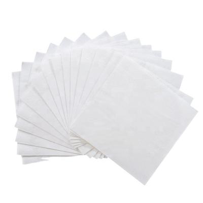 China Wholesale price 100% white paper wood pulp 2 ply paper napkin towel tissue and restaurant napkins for sale