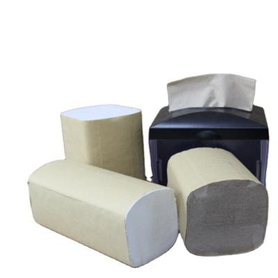 China Recycled Pulp Recycled Pulp 1 Ply V-Ply Hand Towels Bulk Jumbo Roll Tissue for sale