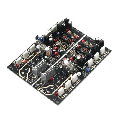 China 4-laag FR-4 PCB-assemblage met groen, rood en zwart soldeermasker Te koop