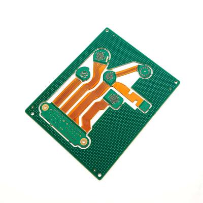 China Quadrado PCB contorno PCB rígido flexível com AOI teste de soldagem branca máscara à venda