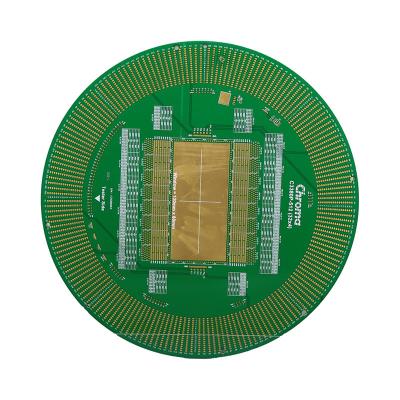 Chine Verte brillante PCB haute vitesse 0,5 oz-12 oz épaisseur de cuivre Noir couleur écran de soie à vendre