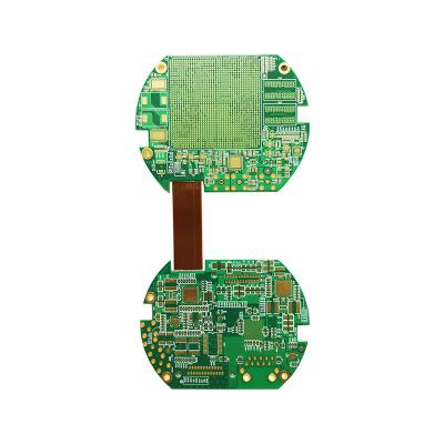 China Auto Application Segment Rigid Flexible PCB with Blue Color and ISO14001 Certification for sale