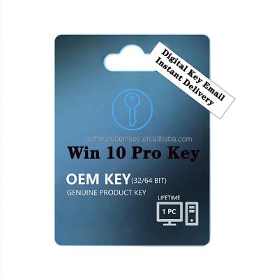 China 24 Hours Send By OEM Digital Win 10 Pro Email Win 10 Professional 100% Professional Online Activation Pro Key Genuine Retail License for sale