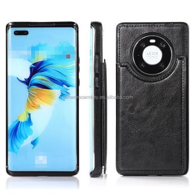 China Multiple Viewing Angles Kickstand Shockproof Shockproof Case For Huawei Mate 40 Pro Dual Button Card Slot Solid Cover For Mate 30 pro for sale