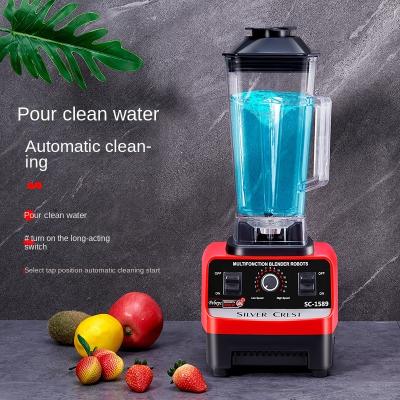 China High Quality Professional Silver Peak Heavy Duty Commercial 2.0L High Power Food Ice Crusher And Juice Blender for sale