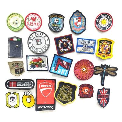 China 3D Personalized Embroidery Polyester Nylon Woven Custom Label Apparel Patches for sale